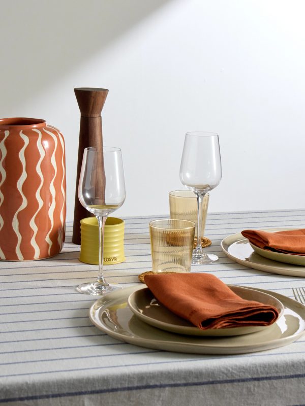 Henley Set of Four Glazed Stoneware Dinner Plates, 30.5cm - OU Henley Set of Four Glazed Stoneware Dinner Plates, 30.5cm - OU
