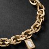 Gold Diamond Chain Bracelet - CU Gold Diamond Chain Bracelet - CU