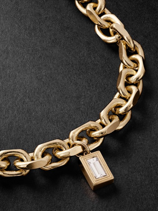 Gold Diamond Chain Bracelet - CU Gold Diamond Chain Bracelet - CU