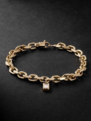Gold Diamond Chain Bracelet