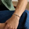 Rhodium-Plated Diamond Beaded Bracelet - FR Rhodium-Plated Diamond Beaded Bracelet - FR
