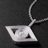 Evil Eye White Gold Diamond Necklace - CU Evil Eye White Gold Diamond Necklace - CU
