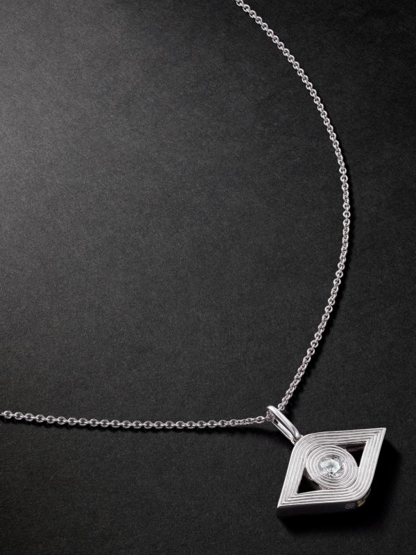 Evil Eye White Gold Diamond Necklace Evil Eye White Gold Diamond Necklace