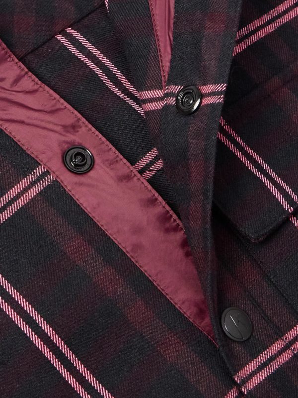 Loge Peak Checked Brushed Cotton-Blend Flannel Shirt - CU Loge Peak Checked Brushed Cotton-Blend Flannel Shirt - CU