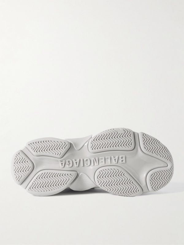 Triple S Rhinestone-Embellished Microfibre Sneakers - E1