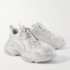 Triple S Rhinestone-Embellished Microfibre Sneakers - FR