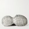 3XL Distressed Mesh and Rubber Sneakers - E1 3XL Distressed Mesh and Rubber Sneakers - E1