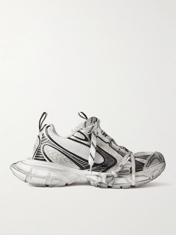 3XL Distressed Mesh and Rubber Sneakers 3XL Distressed Mesh and Rubber Sneakers
