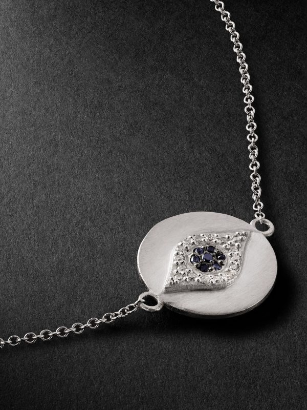 Golden Eye White Gold, Sapphire and Diamond Bracelet - CU