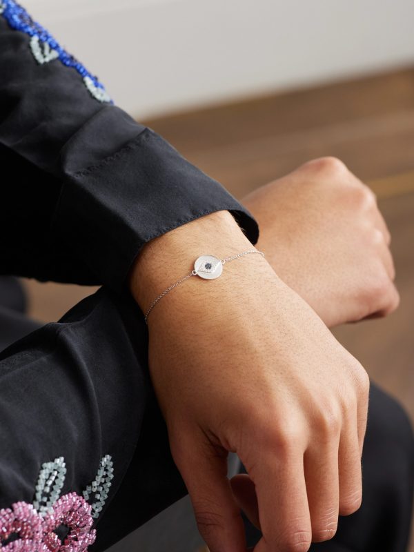 Golden Eye White Gold, Sapphire and Diamond Bracelet - FR