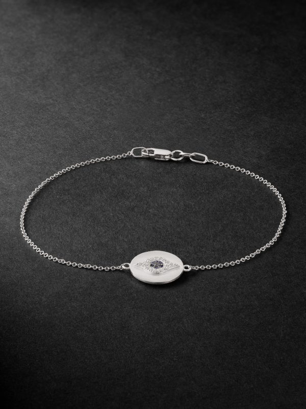 Golden Eye White Gold, Sapphire and Diamond Bracelet