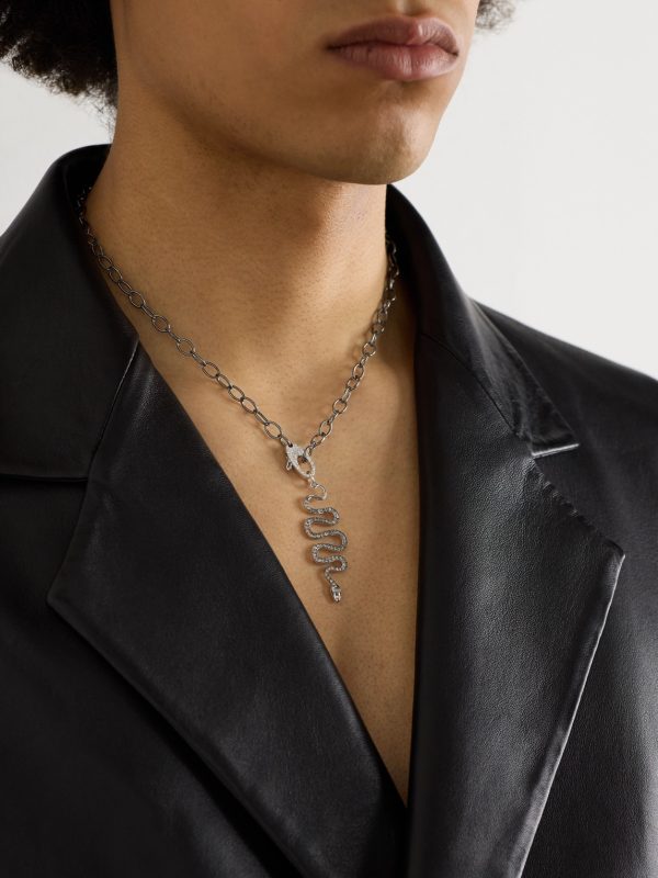 White Gold Diamond Necklace - FR
