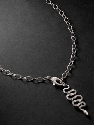 White Gold Diamond Necklace White Gold Diamond Necklace