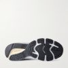990v6 Leather-Trimmed Suede and Mesh Sneakers - E1