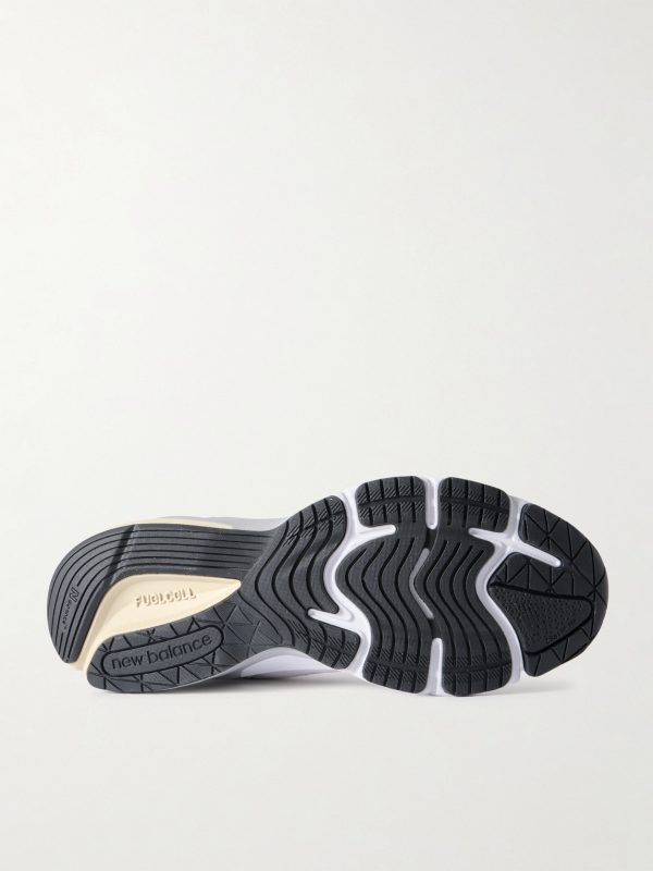 990v6 Leather-Trimmed Suede and Mesh Sneakers - E1