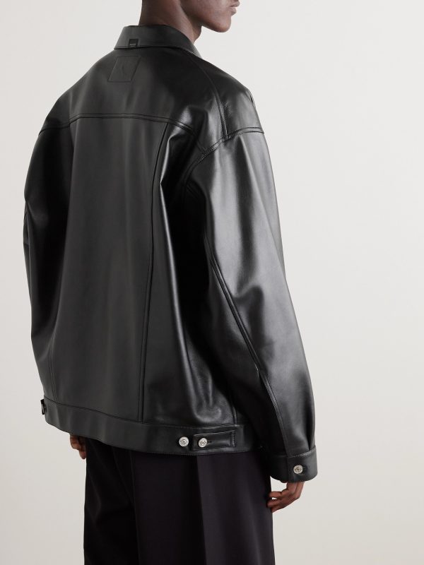 Leather Trucker Jacket - BK