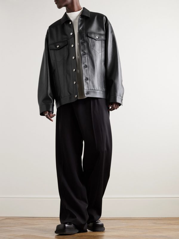 Leather Trucker Jacket - OU