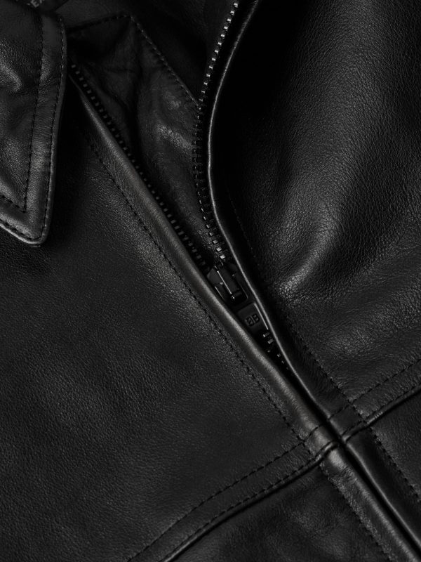 Cocoon Kick Oversized Logo-Debossed Leather Jacket - CU Cocoon Kick Oversized Logo-Debossed Leather Jacket - CU