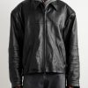 Cocoon Kick Oversized Logo-Debossed Leather Jacket - FR Cocoon Kick Oversized Logo-Debossed Leather Jacket - FR