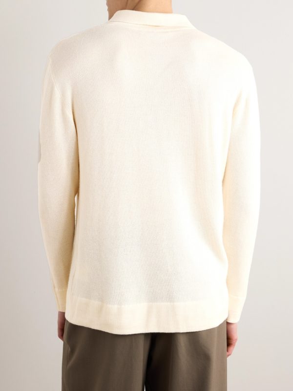 Zefira Cashmere and Silk-Blend Polo Shirt - BK Zefira Cashmere and Silk-Blend Polo Shirt - BK