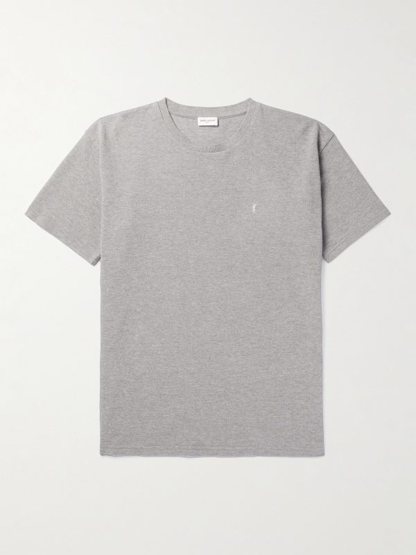 Logo-Embroidered Cotton-Blend Piqué T-Shirt