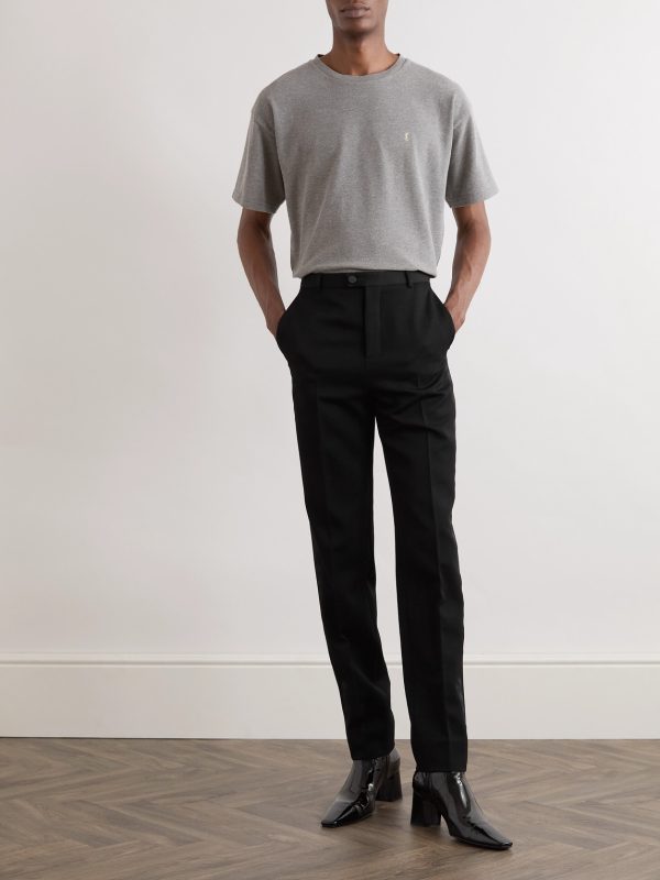 Logo-Embroidered Cotton-Blend Piqué T-Shirt - OU