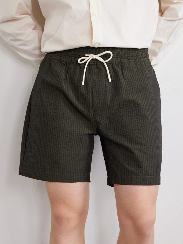 Atlantico Straight-Leg Cotton-Seersucker Drawstring Shorts - CU Atlantico Straight-Leg Cotton-Seersucker Drawstring Shorts - CU