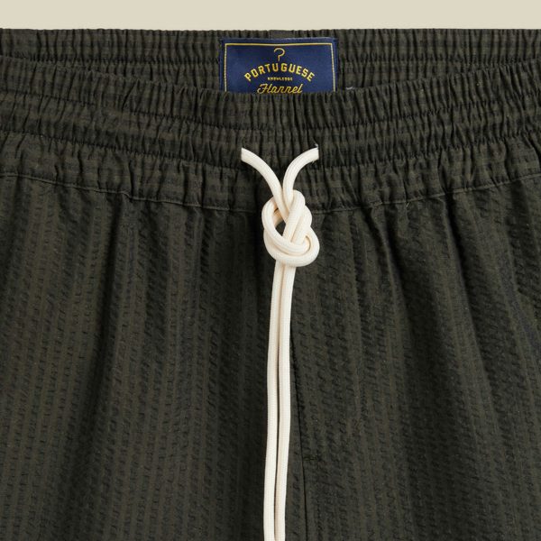 Atlantico Straight-Leg Cotton-Seersucker Drawstring Shorts - E1 Atlantico Straight-Leg Cotton-Seersucker Drawstring Shorts - E1