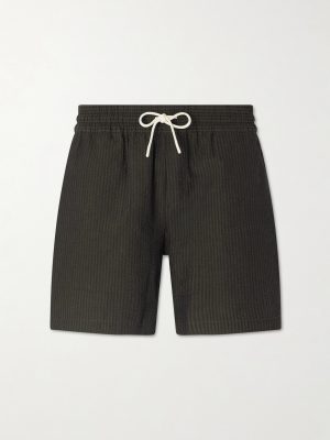 Atlantico Straight-Leg Cotton-Seersucker Drawstring Shorts Atlantico Straight-Leg Cotton-Seersucker Drawstring Shorts