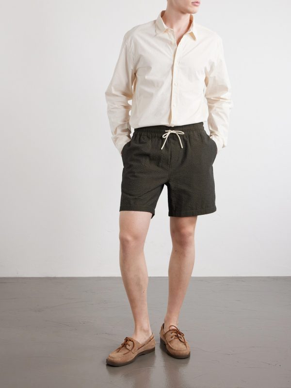 Atlantico Straight-Leg Cotton-Seersucker Drawstring Shorts - OU Atlantico Straight-Leg Cotton-Seersucker Drawstring Shorts - OU