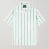 Donatella Convertible-Collar Embroidered Cotton Shirt Donatella Convertible-Collar Embroidered Cotton Shirt