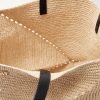 + Paula’s Ibiza Puzzle Fold Large Leather-Trimmed Raffia Tote Bag - E1
