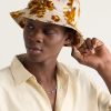 Hila Flocked Cotton-Twill Bucket Hat - OU