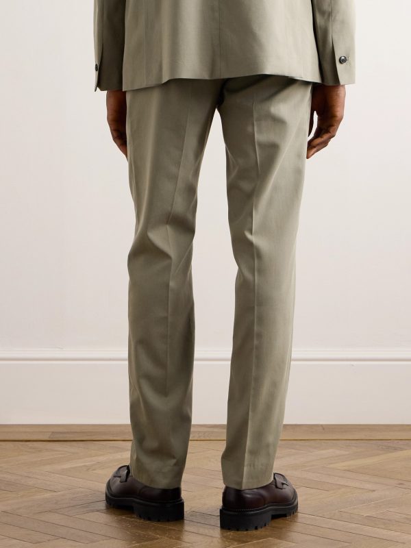 Lyocell and Cotton-Blend Twill Suit Trousers - BK