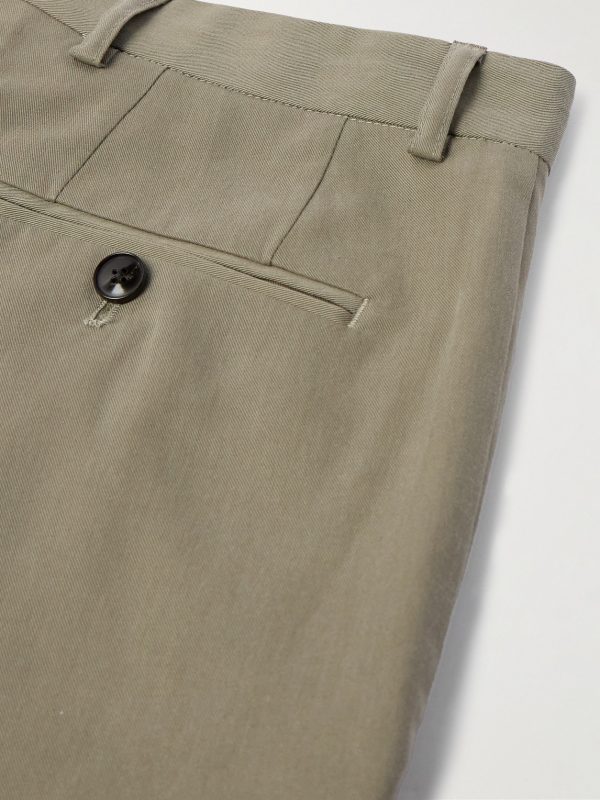 Lyocell and Cotton-Blend Twill Suit Trousers - CU