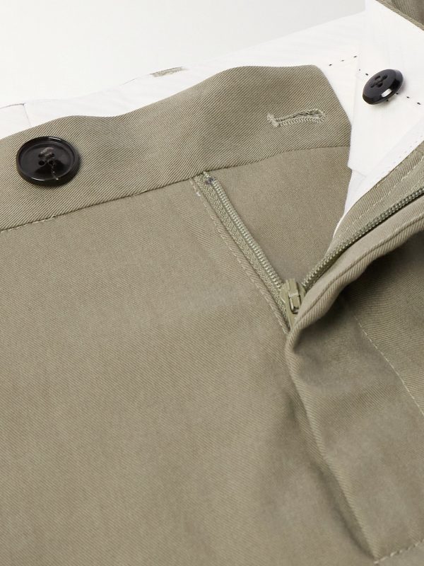 Lyocell and Cotton-Blend Twill Suit Trousers - E1