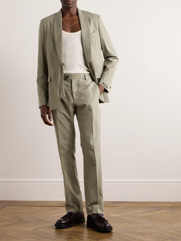 Lyocell and Cotton-Blend Twill Suit Trousers - OU