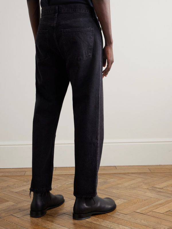 90's Straight-Leg Distressed Jeans - BK