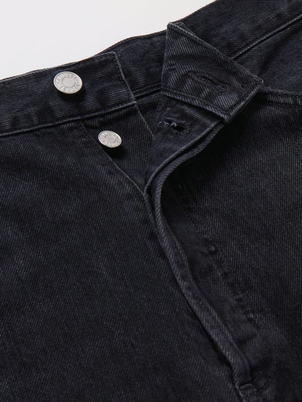 90's Straight-Leg Distressed Jeans - E1