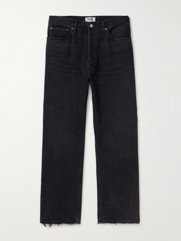 90's Straight-Leg Distressed Jeans
