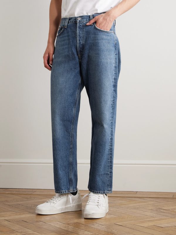 90's Straight-Leg Distressed Jeans - FR