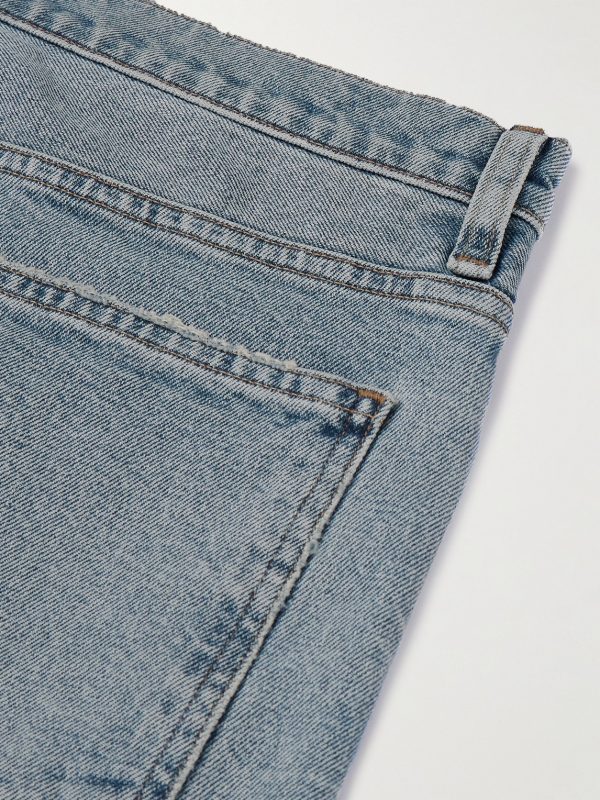 Curtis Slim-Fit Straight-Leg Distressed Jeans - CU