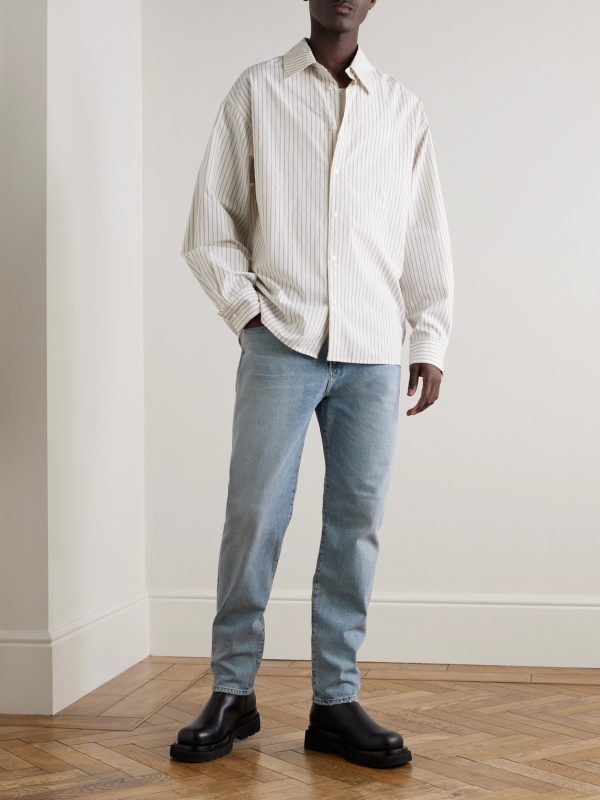 Curtis Slim-Fit Straight-Leg Distressed Jeans - OU