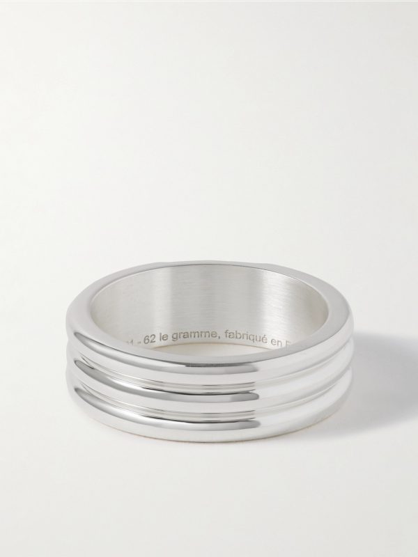 Godron 9g Recycled Sterling Silver Ring - BK Godron 9g Recycled Sterling Silver Ring - BK
