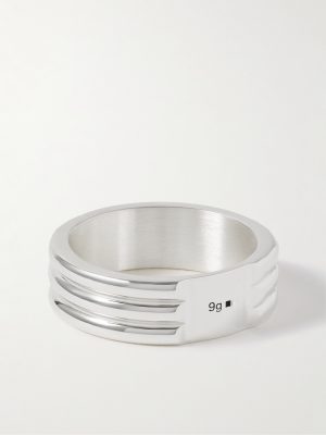 Godron 9g Recycled Sterling Silver Ring Godron 9g Recycled Sterling Silver Ring