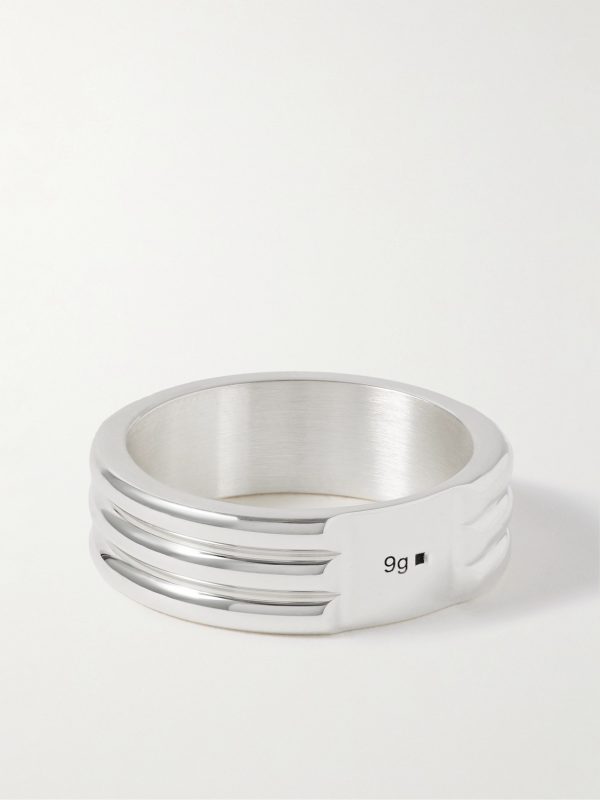 Godron 9g Recycled Sterling Silver Ring Godron 9g Recycled Sterling Silver Ring