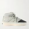 + Fear of God Athletics One Model Rubber and Scuba-Trimmed Stretch-Knit Sneakers