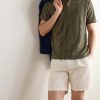 Straight-Leg Pleated Cotton and Linen-Blend Twill Shorts - FR