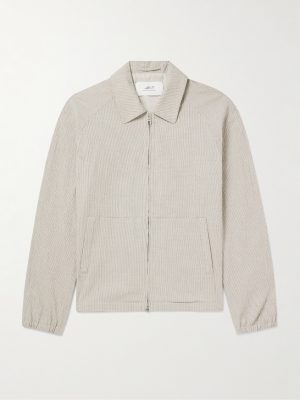 Golf Gingham Cotton-Blend Seersucker Blouson Jacket Golf Gingham Cotton-Blend Seersucker Blouson Jacket