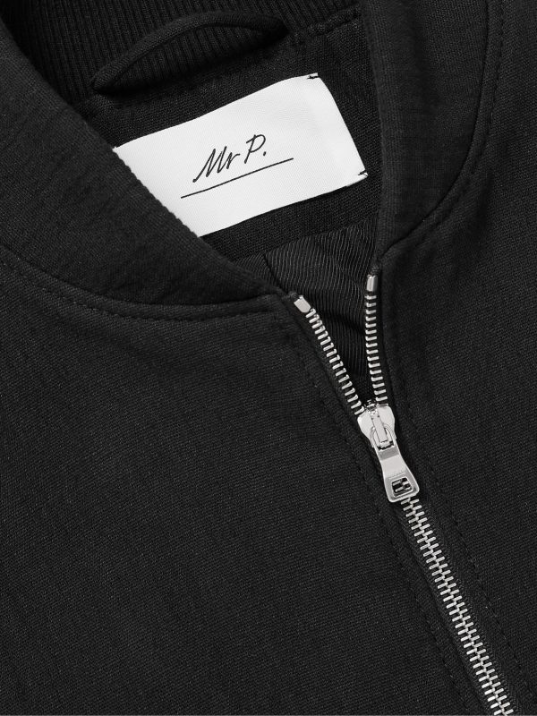Cotton and Linen-Blend Bomber Jacket - CU Cotton and Linen-Blend Bomber Jacket - CU
